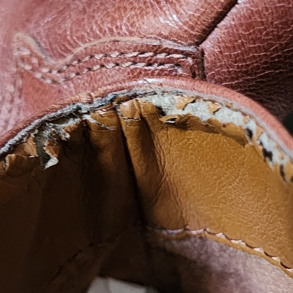 Franco sarto window western brown leather pointed toe ankle booties size 7 - Picture 10 of 11